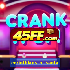 corinthians x santa cruz ao vivo hd